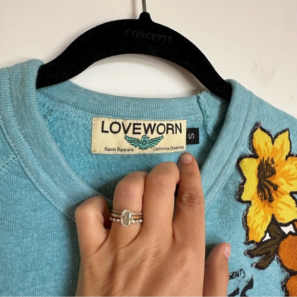 LOVEWORN Santa Barbara Pullover Crewneck Sweatshirt Size Small - Picture 4 of 9
